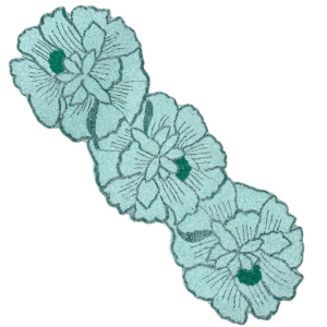 36\" Luxury Custom Floral Design Dining Table Runner High Quality Cotton Hand Beaded Glass Beads Low Price Home Christmas Decor - Product Image 1