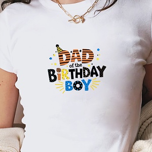 Camiseta corta de moda para mujer de papá del cumpleaños - Product Image 4