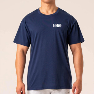 T-shirt à manches courtes pour homme, col rond, noir, 100% coton jersey, coupe classique, couleur unie, style décontracté - Product Image 4