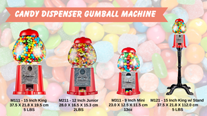 Kwang Hsieh 15 "Jelly Bean Candy Bin Dispensador Vintage Máquina de monedas - Product Image 4