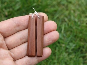 Pendientes de Madera Natural Hechos a Mano, Joyería Ecológica y Ligera, Accesorios para Mujer, Venta al Por Mayor Global de Artículos de Joyería - Product Image 4