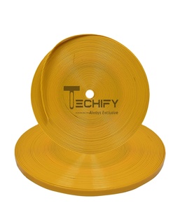 Sangle enduite de PVC durable flexible et douce pour colliers de chien harnais pour animaux de compagnie brides de cheval-approvisionnement en vrac à motif solide - Product Image 1