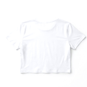 Crop top tricoté respirant et personnalisé, uni, de haute qualité, avec logo sur mesure, idéal pour l'été - Product Image 4