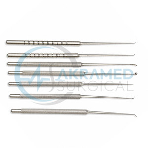 Juego de 7 microagujas para limpieza de oídos, instrumentos quirúrgicos ORL para myringotomía, de acero inoxidable, con certificación CE, kit reutilizable - Product Image 5