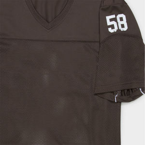 Camiseta Deportiva de Malla de Alta Calidad, Cuello en V, Manga Corta, Secado Rápido, Color Sólido, Largo Regular, Tejido de Punto - Product Image 4