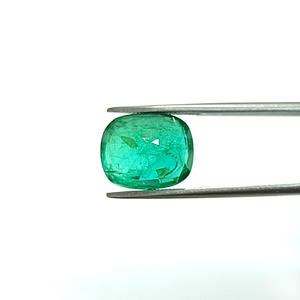 Émeraude verte taille coussin de 5,66 carats provenant de la Zambie, pierre précieuse ECHBW-258 - Product Image 3