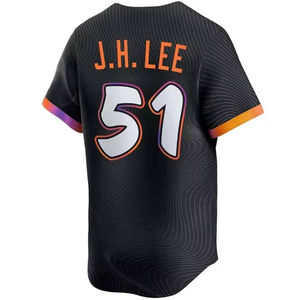 Jersey de Béisbol Americano Negro Cosido de la Mejor Calidad, en Poliéster/Algodón, Transpirable, Tallas Grandes, Unisex, Personalizable para Equipos - Product Image 6