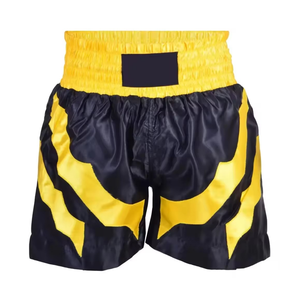 Pantalones Cortos de Muay Thai Verde Neón con Diseño de Llamas, Pantalones de Kickboxing de Satén, Ropa Profesional, Pantalones Cortos Personalizados - Product Image 5