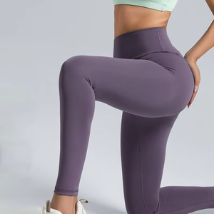 Leggings Casuales de Cintura Alta para Mujer al por Mayor, Personalizables, Elásticos, Control de Abdomen, Resistentes a Desgarros, Antibacterianos, Tejidos, para Gimnasio - Product Image 3