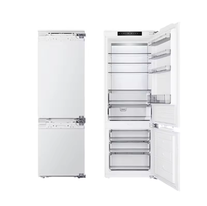Réfrigérateur combiné Smad 222L 306L en acier inoxydable, portable, électrique, intégré, avec congélateur latéral, pour la maison - Product Image 2