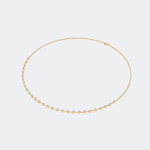 Collar con colgante de diamantes redondos engastados en punta de 1.90 quilates - Product Image 1