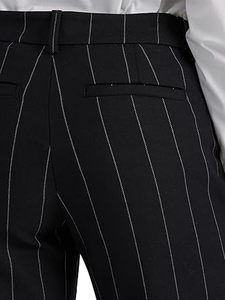 Pantalones Casuales de Cintura Media para Mujer, de Lona, Lavado Ácido, Cierre de Botones, Transpirables, Ligeros, para Oficina, Trabajo, Suministro Directo de Fábrica - Product Image 3