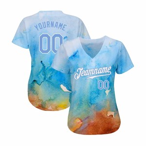 Maillot de baseball personnalisé pour hommes, maillot d'équipe de baseball, fabricant de vêtements de sport, maillot de baseball à manches courtes, maillot de baseball à col en V - Product Image 2
