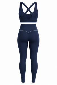 Ensemble de yoga premium pour femmes : Leggings taille haute et brassière de sport – Tenue de fitness personnalisée – Fabricant OEM d'ensembles de yoga - Product Image 5