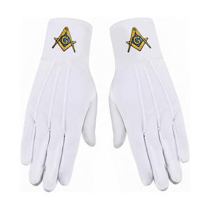 Guantes de Ritual de Algodón Blanco de Lujo para Ceremonias Fraternales Formales, Cómodos, Transpirables y Suaves para la Protección de las Manos - Product Image 6