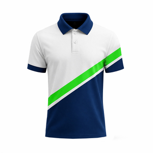 Polo à manches courtes pour homme, design personnalisé, très vendu, 100% polyester, séchage rapide, tissu tissé décontracté - Product Image 3