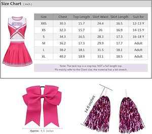 Uniformes de Animadoras Personalizados para Niñas, Conjuntos de Uniformes de Animadoras Juveniles para Equipos Deportivos Escolares, Disfraces Elegantes para Mujeres - Product Image 6