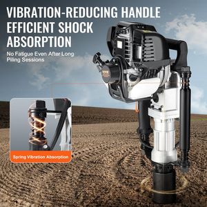 Controlador de poste T de 37.77cc a gas de 4 tiempos Modelo D0100HRIJH6 de 2 cabezales para apilamiento de vallas - Product Image 5