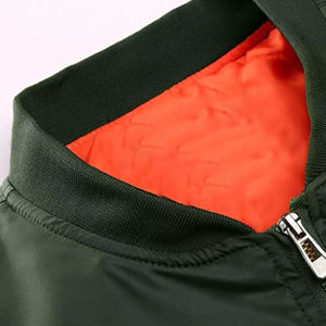 Hot Sell Custom Canvas Front Logo Windproof Breathable Winter Casual <b>Baseball</b> <b>Bomber</b> <b>Jacket</b> OEM Service for Men - Product Image 2