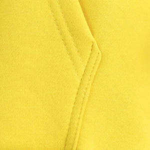 Tissu en molleton de coton uni jaune, pour sweat-shirts à capuche pour hommes, vêtements décontractés d'automne, coupe régulière, sweat-shirt à capuche tricoté - Product Image 3