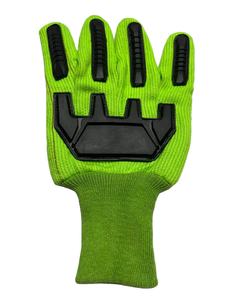 Guantes de protección contra impactos con cordón de algodón con doble palma - Product Image 3