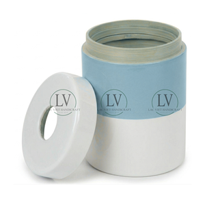 Unique Design Spun Bamboo Waste <b>Bin</b> With <b>Lid</b>, Office Desktop Paper <b>Bin</b>, Small Bamboo Trash <b>Bin</b> Mixed Glossy Paint From Vietnam - Product Image 5