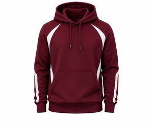 Men's Hooded Fleece Sweatshirt <b>Raglan</b> Sleeve Solid Color Breathable Quick Dry Casual Winter Wear Pocket Loose Fit 100% Cotton - Product Image 4