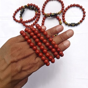 Pulsera del Zodiaco de Aries, Joyería de Piedras Preciosas Naturales de Jaspe Rojo y Ojo de Tigre, Venta al por Mayor - Product Image 6