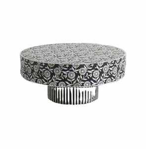 High Quality Modern Design Bone Inlay Round End <b>Table</b> Handmade Drum <b>Side</b> Stool Coffee <b>Table</b> Elegant Bone Inlay Round <b>Side</b> <b>Table</b> - Product Image 3