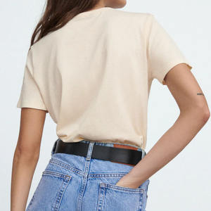 T-shirt Femme Tendance à Prix Abordable – Style Moderne Minimaliste Décontracté pour Tous les Jours – Confortable Coupe Ample Manches Courtes 2026 - Product Image 3