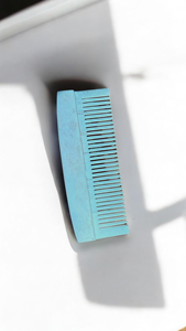 Peigne de poche en os de buffle poli, écologique, pour la barbe et le coiffage des cheveux, artisanat naturel - Product Image 2