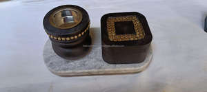 Ensemble de brûleur d'encens Bakhoor en bois élégant avec porte-parfum arabe traditionnel et Mubkhar de Falak World Export - Product Image 6