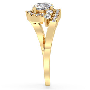 REYES Classic Round Cut 1.21 Carat Moissanite <b>Ring</b> in 925 Sterling Silver GRA Certified Jewelry For Women Anniversary Gifts - Product Image 5