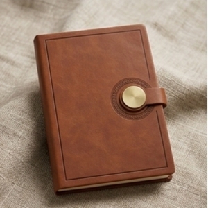 Aurelux <b>A5</b> Premium PU Leather Case Bound Circular Lock Notebook 80 GSM Inner Pages Multicolor Executive <b>Diary</b> for Corporate Use - Product Image 5
