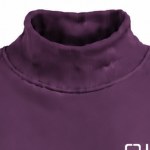 Sudadera de cuello alto para mujer, color morado berenjena, manga larga, estilo oversize, forro polar, informal, para invierno, estilo urbano, a la moda - Product Image 3