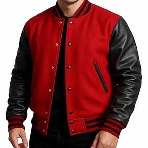 Plus Size Unisex Varsity <b>Jackets</b> for College Custom Logo Cartoon Patchwork Hooded 100% Wool <b>Winter</b> Wholesale - Product Image 1