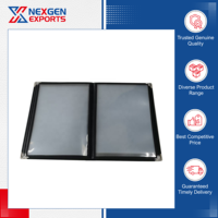 Fournisseur en gros de couvertures de menu de restaurant en cuir PU de qualité supérieure, style luxueux, Nexgen Exports, fabrication artisanale, taille et design personnalisés