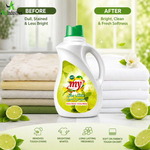 Advanced Lime Liquid <b>Laundry</b> <b>Detergent</b> | Strong Cleaning Formula for Fresh Bright Fabric Care Use | Deep Clean Solution Plus - Product Image 3