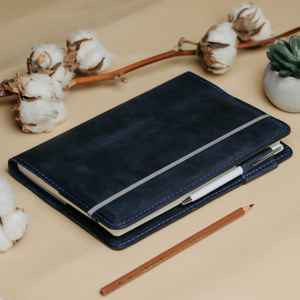 Protège-cahier A5 en cuir anti-odeur robuste pour réunions de bureau, étui de protection pour journal, organiseur rechargeable LNBC-0093 - Product Image 5