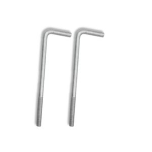 Perno de Anclaje en Forma de L de Alta Calidad, Galvanizado, 22 mm x 500 mm, Rosca Métrica |   Herramientas de Concreto de Grado 8.8 para la Industria General de Alta Resistencia - Product Image 1