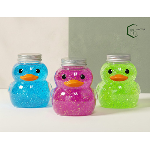 500ml Cute Duck Shape PET Plastic Bottle with Aluminum <b>Screw</b> Lid OEM Beverage Packaging for Milk Tea Juice Coffee <b>Secure</b> Sealing - Product Image 3