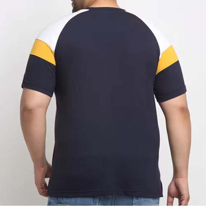 T-shirt en coton à manches courtes pour homme, coupe oversize, couleur unie, vêtement haut de gamme - Product Image 3