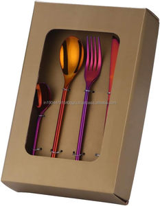 Chic Durable Multicolore En Acier Inoxydable Couteau Fourchette Cuillère Couverts Ensemble pour Fête Maison Restaurant Hôtel - Product Image 6