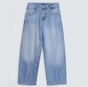 Men's Women's Light Multiple Color Loose Fit <b>Denim</b> Jeans Casual Washed Wide Leg Style Summer Wear <b>Denim</b> <b>Jacket</b> Pant Baggy Styles - Product Image 6