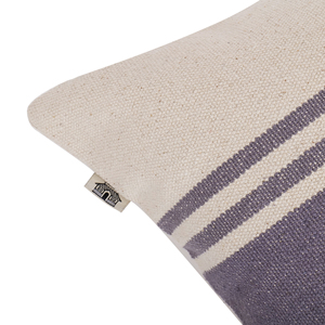 Housse de coussin en coton rayé violet de qualité supérieure pour canapé, lit, salon et décoration intérieure, douce et respirante - Product Image 6
