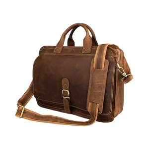 Bolsas para portátiles de cuero genuino Bolsas para portátiles de primera calidad a precio al por mayor Bolsa para portátiles de cuero original de alta calidad - Product Image 1