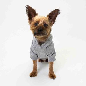 High Quality 100% Cotton Plain Dog Hoodie Wholesale Fleece Customizable Pattern Windproof Breathable Large Dog Clothing - Product Image 3