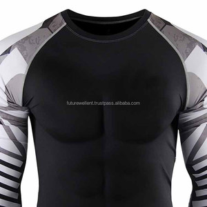 Tendencia Tasa de venta completa Buen material Hombres Fitness Rash Guard 2025 Hombres cómodos Rash Guard para la venta - Product Image 6
