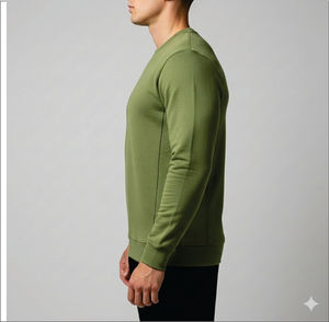 เสื้อสเวตเชิ้ตผู้ชายขายส่งปี 2025 ผ้าฝ้ายคุณภาพดี เสื้อสเวตเชิ้ตเรียบแบบกำหนดเอง เสื้อสเวตเชิ้ตผู้ชายแบบสั่งทำพิเศษ เสื้อผ้าผู้ชาย - Product Image 5