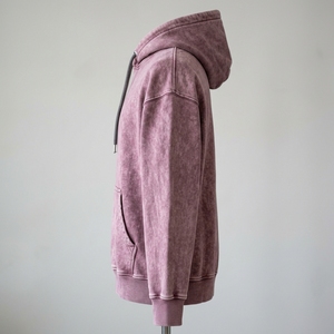 Sudadera con Capucha Personalizada para Hombre, 100% Algodón, con Patrón Bordado DTG, Lavada y Desteñida, Sudadera con Capucha Moderna - Product Image 4